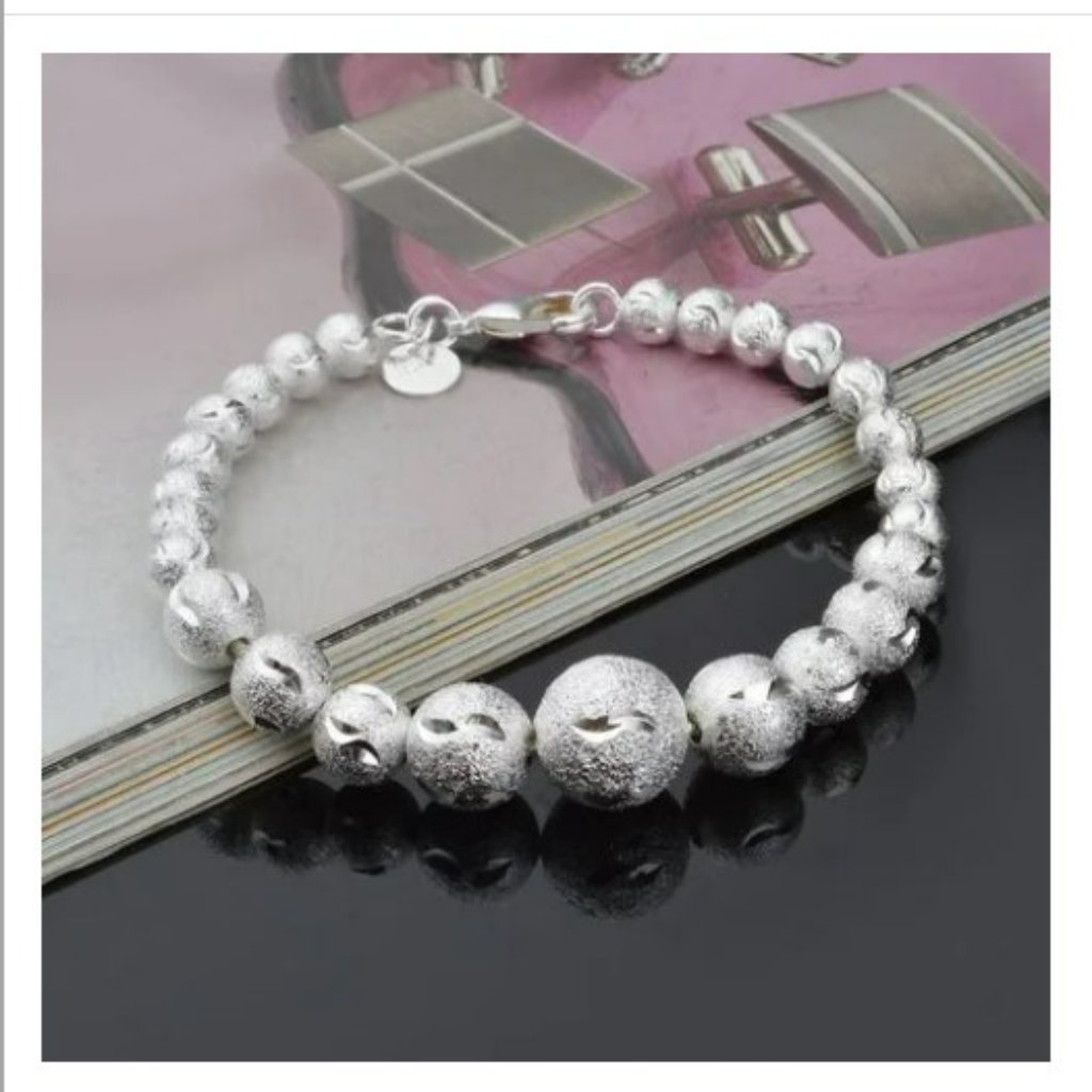 Silver Plated Beaded Bracelet